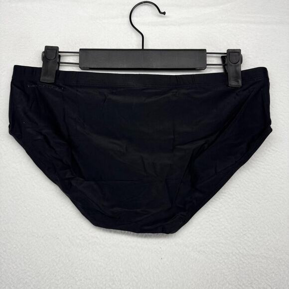 Todd Sanfield Swim Brief Mens Extra Small XS Black Onyx Sand Ultradeep Solid NEW - Picture 3 of 5